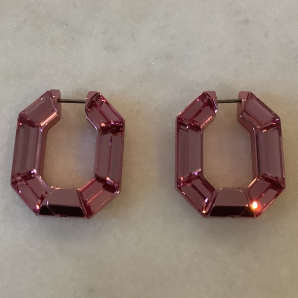 Swarovski Jewelry - 79. Swarovski Lucent Hoop Earrings, Brand New